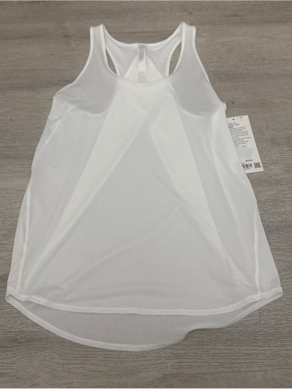 lululemon athletica White Racerback Training Tank